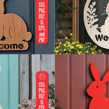 Intra απο ξύλο plywood  Χρώμα wenge 3mm-4mm πάχος - Πακέτο με ταμπέλα καλωσορίσματος για το Πάσχα Δίασταση 4x4 cm INTRAFABR-113981160 - Image 1