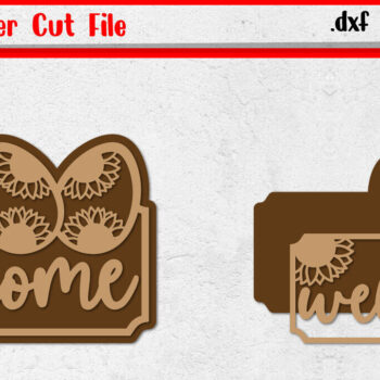 Intra απο ξύλο plywood Χρώμα wenge 3mm-4mm πάχος - Πασχαλινό σημάδι καλωσορίσματος - με λέιζερ Δίασταση 30x20 cm INTRAFABR-90226471 - Image 1