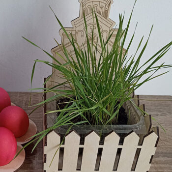 Intra απο ξύλο plywood Χρώμα wenge 3mm-4mm πάχος - Πάσχα Σιτάρι με Ορθόδοξη Εκκλησία Δίασταση 4x4 cm INTRAFABR-84945234 - Image 1