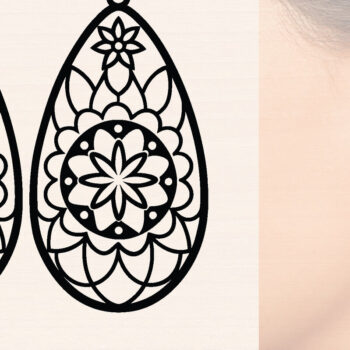 Intra απο ξύλο plywood  Χρώμα wenge 3mm-4mm πάχος - Πασχαλινά Ξύλινα Σκουλαρίκια Δίασταση 3x3 cm INTRAFABR-57212542 - Image 1