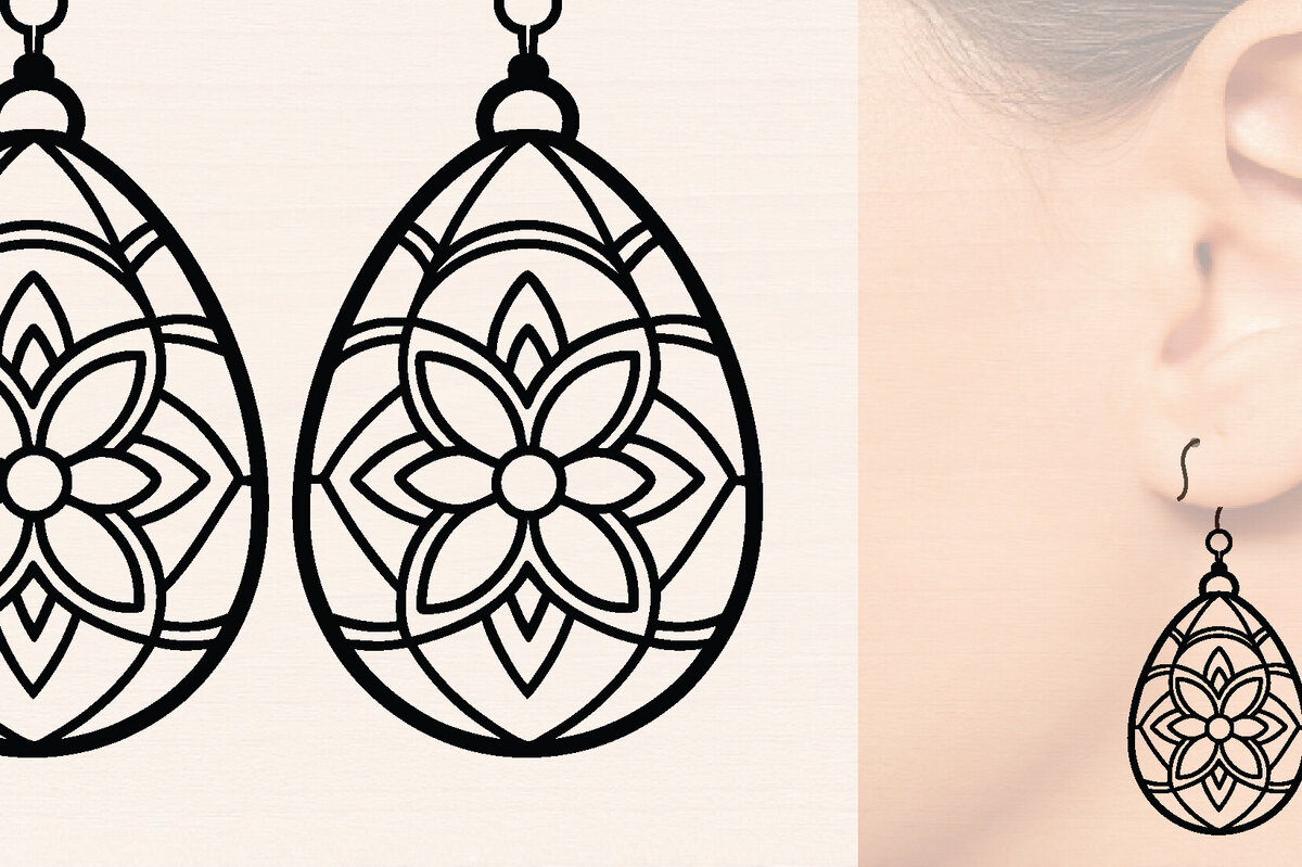 Intra απο ξύλο plywood  Χρώμα wenge 3mm-4mm πάχος - Πασχαλινά Ξύλινα Σκουλαρίκια Δίασταση 3x3 cm INTRAFABR-57224938