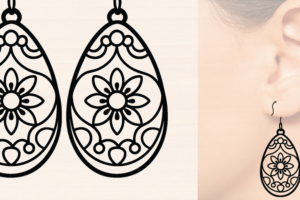 Intra απο ξύλο plywood  Χρώμα wenge 3mm-4mm πάχος - Πασχαλινά Ξύλινα Σκουλαρίκια Δίασταση 3x3 cm INTRAFABR-57225933