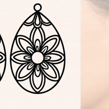 Intra απο ξύλο plywood  Χρώμα wenge 3mm-4mm πάχος - Πασχαλινά Ξύλινα Σκουλαρίκια Δίασταση 3x3 cm INTRAFABR-57227546 - Image 1