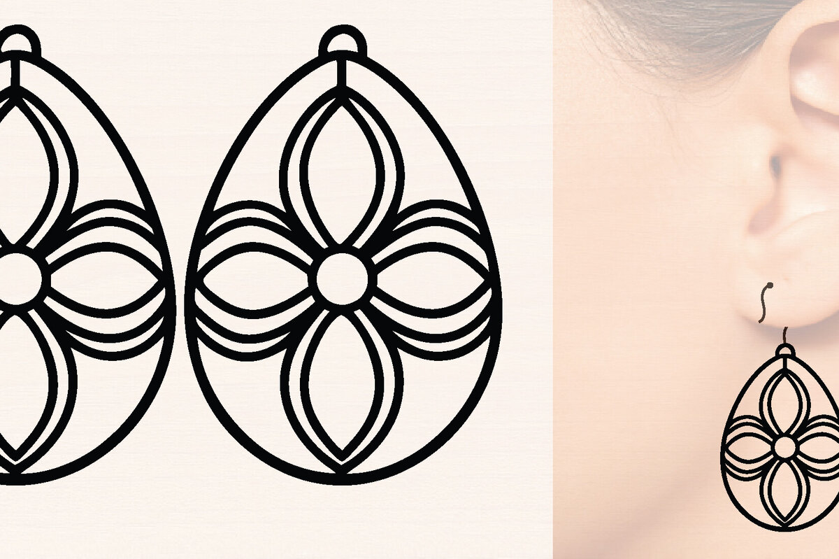 Intra απο ξύλο plywood  Χρώμα wenge 3mm-4mm πάχος - Πασχαλινά Ξύλινα Σκουλαρίκια Δίασταση 3x3 cm INTRAFABR-84912787