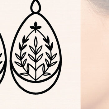 Intra απο ξύλο plywood Χρώμα wenge 3mm-4mm πάχος - Πασχαλινά Ξύλινα Σκουλαρίκια Δίασταση 3x3 cm INTRAFABR-55162002 - Image 1