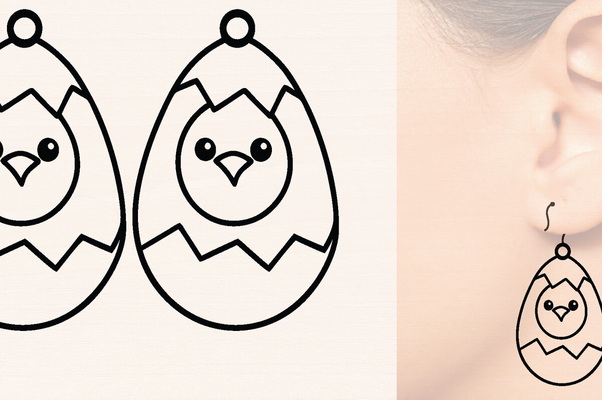 Intra απο ξύλο plywood  Χρώμα wenge 3mm-4mm πάχος - Πασχαλινά Ξύλινα Σκουλαρίκια Δίασταση 3x3 cm INTRAFABR-57341334