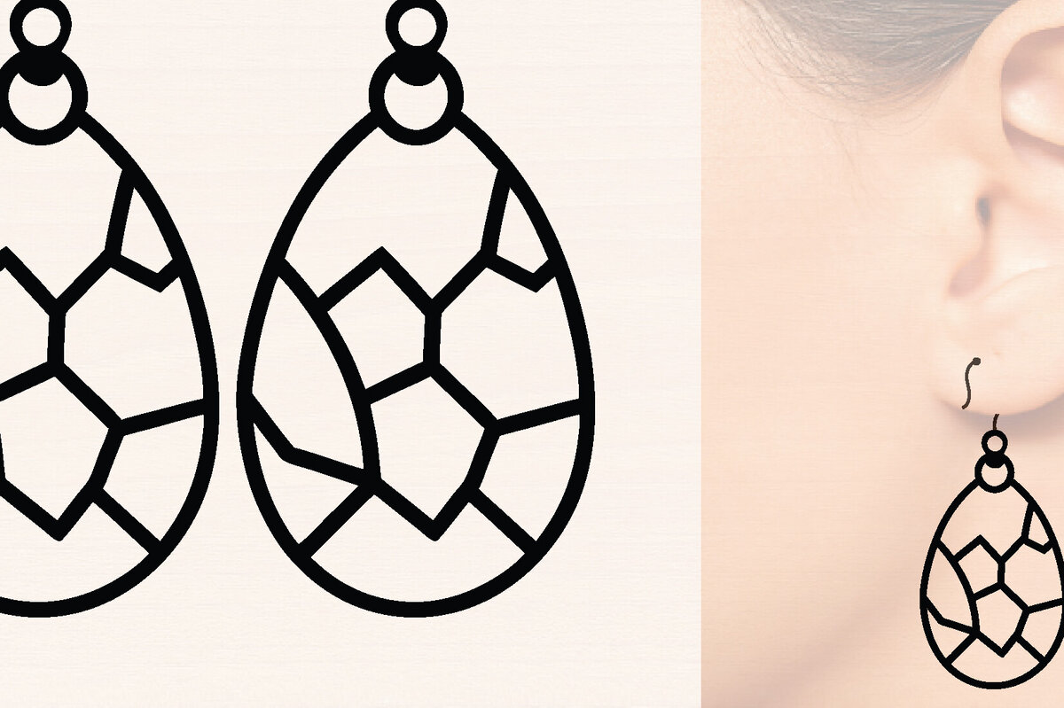 Intra απο ξύλο plywood  Χρώμα wenge 3mm-4mm πάχος - Πασχαλινά Ξύλινα Σκουλαρίκια Δίασταση 3x3 cm INTRAFABR-57359978