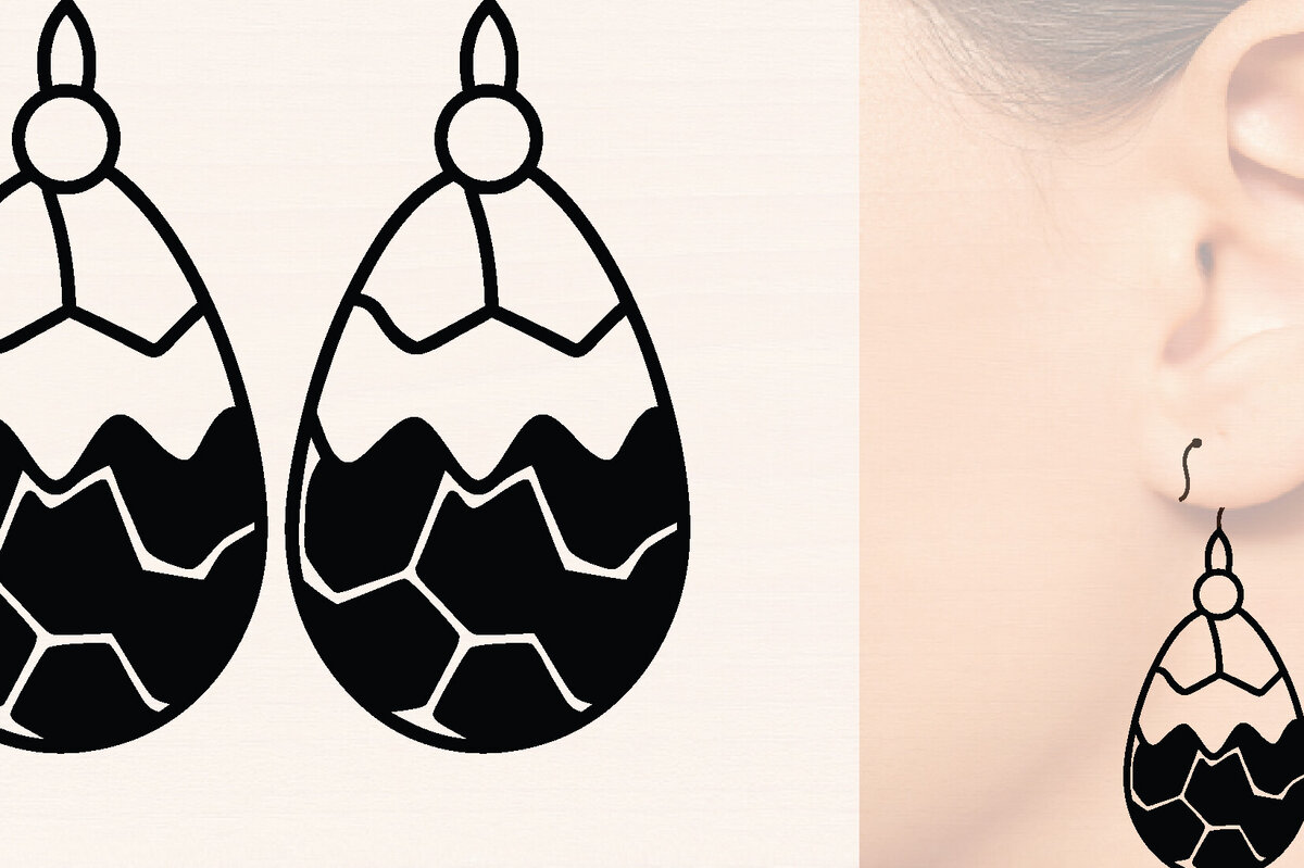 Intra απο ξύλο plywood  Χρώμα wenge 3mm-4mm πάχος - Πασχαλινά Ξύλινα Σκουλαρίκια Δίασταση 3x3 cm INTRAFABR-57360847