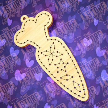 Intra απο ξύλο plywood  Χρώμα wenge 3mm-4mm πάχος - Πασχαλινό Ξυλοκέντημα Κενό | Δίασταση 15x15 cm INTRAFABR-112451887 - Image 6