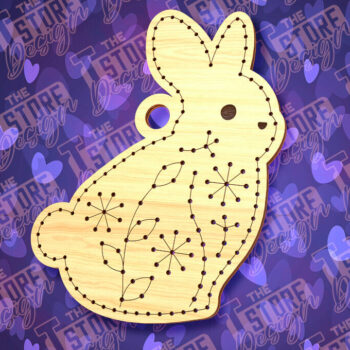 Intra απο ξύλο plywood  Χρώμα wenge 3mm-4mm πάχος - Πασχαλινό Ξυλοκέντημα Κενό | Δίασταση 15x15 cm INTRAFABR-112451887 - Image 11