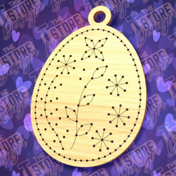 Intra απο ξύλο plywood  Χρώμα wenge 3mm-4mm πάχος - Πασχαλινό Ξυλοκέντημα Κενό | Δίασταση 15x15 cm INTRAFABR-112451914 - Image 1