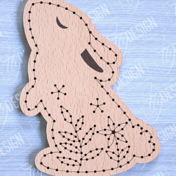 Intra απο ξύλο plywood Χρώμα wenge 3mm-4mm πάχος - Πασχαλινά κενά κεντήματα με λέιζερ Δίασταση 15x15 cm INTRAFABR-114118045 - Image 9