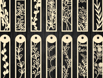 Intra απο ξύλο plywood  Χρώμα wenge 3mm-4mm πάχος - Πασχαλινό Ξύλινο σελιδοδείκτη Bundle1480 Δίασταση 15x15 cm INTRAFABR-114052370 - Image 2