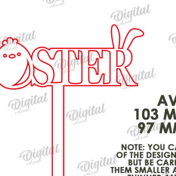 Intra απο ξύλο plywood  Χρώμα wenge 3mm-4mm πάχος - Πασχαλινή ξύλινη τούρτα Topper Laser κοπής Δίασταση 15x15 cm INTRAFABR-114052386 - Image 2