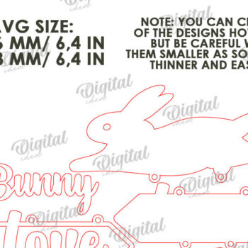 Intra απο ξύλο plywood  Χρώμα wenge 3mm-4mm πάχος - Πασχαλινή Ξύλινη Διακόσμηση LaserCut. Διακόσμηση σπιτιού Δίασταση 15x15 cm INTRAFABR-85890680 - Image 2