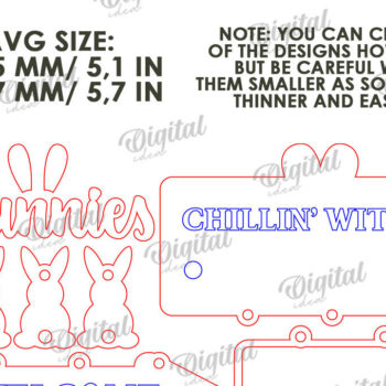 Intra απο ξύλο plywood  Χρώμα wenge 3mm-4mm πάχος - Πασχαλινή Ξύλινη Διακόσμηση LaserCut. Διακόσμηση σπιτιού Δίασταση 15x15 cm INTRAFABR-85890881 - Image 2