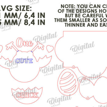 Intra απο ξύλο plywood  Χρώμα wenge 3mm-4mm πάχος - Πασχαλινή Ξύλινη Διακόσμηση LaserCut. Διακόσμηση σπιτιού Δίασταση 15x15 cm INTRAFABR-85912915 - Image 2