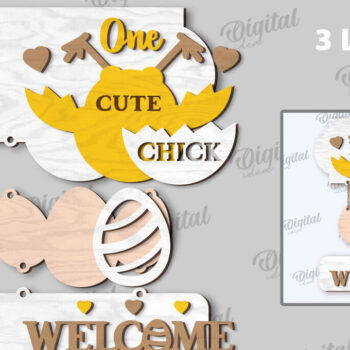 Intra απο ξύλο plywood  Χρώμα wenge 3mm-4mm πάχος - Πασχαλινή Ξύλινη Διακόσμηση LaserCut. Διακόσμηση σπιτιού Δίασταση 15x15 cm INTRAFABR-85912915 - Image 3