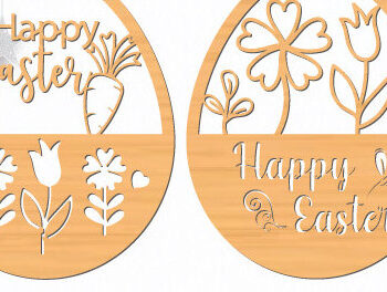 Intra απο ξύλο plywood  Χρώμα wenge 3mm-4mm πάχος - Πασχαλινό Ξύλινο Αυγό Cut Bundle 1420.2 Δίασταση 15x15 cm INTRAFABR-88817832 - Image 1