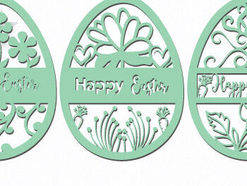 Intra απο ξύλο plywood Χρώμα wenge 3mm-4mm πάχος - Πασχαλινό Ξύλινο Αυγό Cut Bundle 1442 Δίασταση 15x15 cm INTRAFABR-88838373 - Image 3