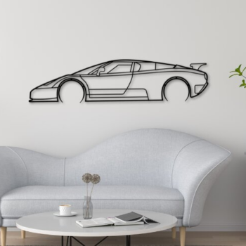 Intra απο ξύλο plywood Χρώμα wenge 3mm-4mm πάχος - EB110 Sports Car Silhouette Δίασταση 20x20 cm INTRAFABR-72009133 - Image 1