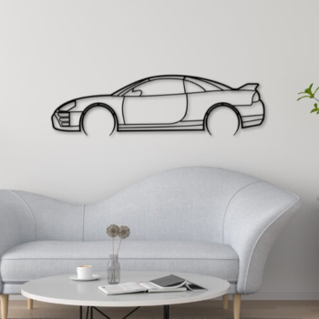 Intra απο ξύλο plywood  Χρώμα wenge 3mm-4mm πάχος - Eclipse Car Silhouette Δίασταση 20x20 cm INTRAFABR-72009152 - Image 1