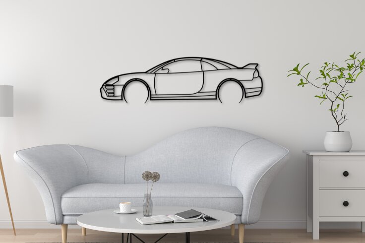 Intra απο ξύλο plywood  Χρώμα wenge 3mm-4mm πάχος - Eclipse Car Silhouette Δίασταση 20x20 cm INTRAFABR-72009152