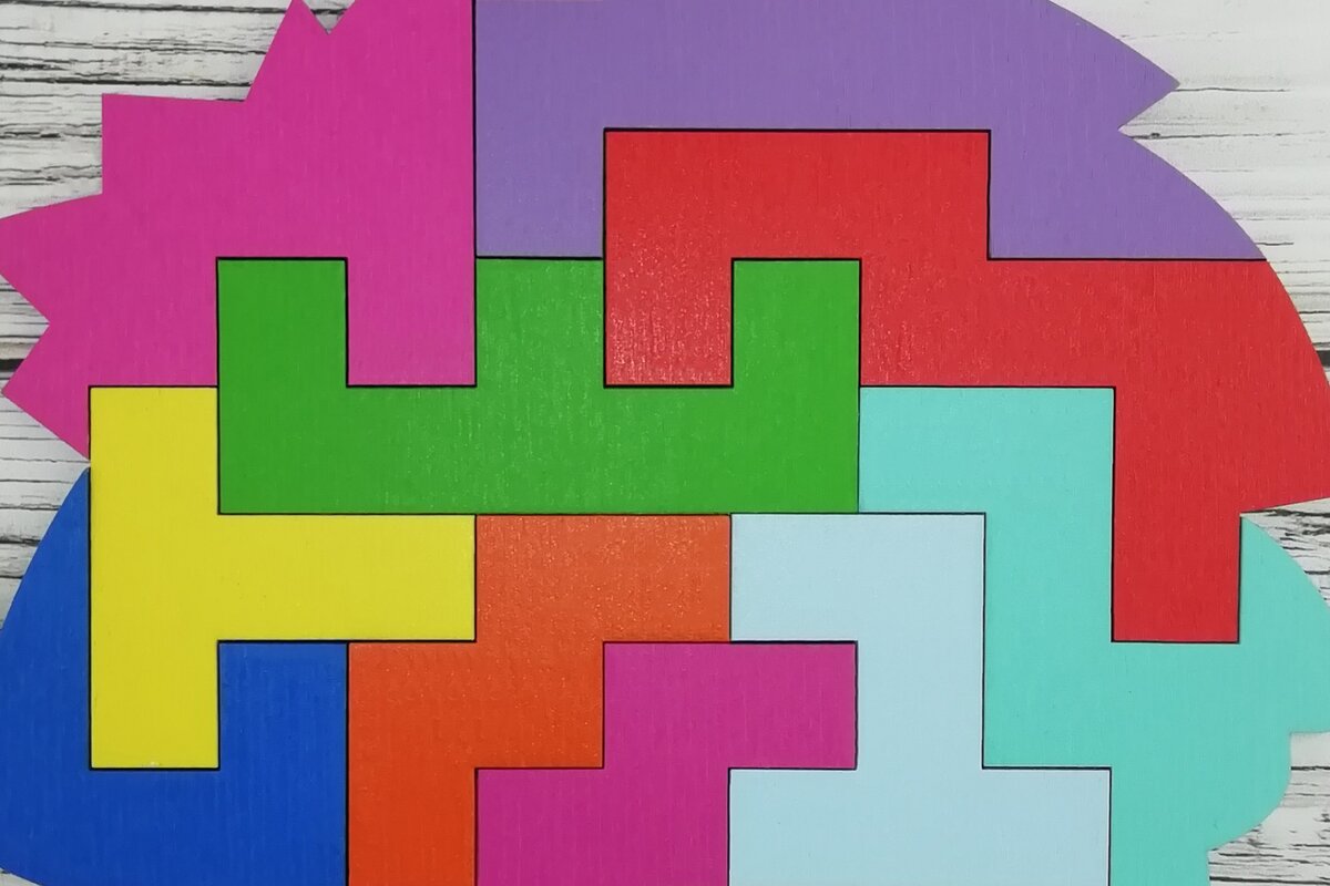 Intra απο ξύλο plywood  Χρώμα wenge 3mm-4mm πάχος - Εκπαιδευτικό παζλ για παιδιά Δίασταση 30x20 cm INTRAFABR-93448793