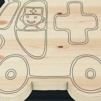 Intra απο ξύλο plywood  Χρώμα wenge 3mm-4mm πάχος - Εκπαιδευτικό παζλ, Jigsaw Toy Cut Δίασταση 20x20 cm INTRAFABR-93448474 - Image 5