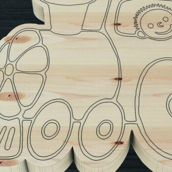 Intra απο ξύλο plywood  Χρώμα wenge 3mm-4mm πάχος - Εκπαιδευτικό παζλ, Jigsaw Toy Cut Δίασταση 20x20 cm INTRAFABR-93448474 - Image 8