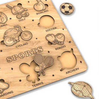 Intra απο ξύλο plywood Χρώμα wenge 3mm-4mm πάχος - Εκπαιδευτικά Ξύλινα Παζλ για Παιδιά Δίασταση 12x12 cm INTRAFABR-93602271 - Image 6