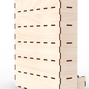 Intra απο ξύλο plywood  Χρώμα wenge 3mm-4mm πάχος - Αποτελεσματικός χώρος αποθήκευσης γραφείου 30 συρταριών Δίασταση 30x20 cm INTRAFABR-93602280 - Image 2