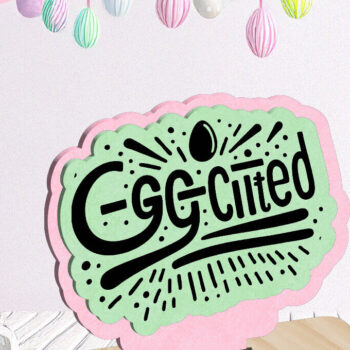 Intra απο ξύλο plywood  Χρώμα wenge 3mm-4mm πάχος - Egg-Citted Πασχαλινό Στολίδι Δίασταση 6x6 cm INTRAFABR-83862912 - Image 1