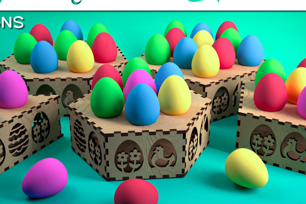 Intra απο ξύλο plywood  Χρώμα wenge 3mm-4mm πάχος - Αυγοθήκη με λέιζερ | Καλό Πάσχα Δίασταση 15x15 cm INTRAFABR-69406302