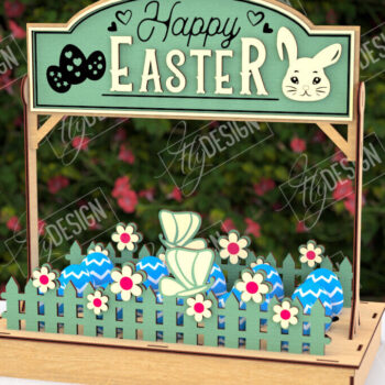 Intra απο ξύλο plywood  Χρώμα wenge 3mm-4mm πάχος - Αυγοστάσιο Πάσχα | Πασχαλινή Αυγοθήκη|CNC Δίασταση 15x15 cm INTRAFABR-82001138 - Image 1