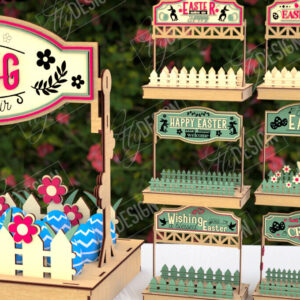 Intra απο ξύλο plywood  Χρώμα wenge 3mm-4mm πάχος - Στάση αυγών για το πασχαλινό πακέτο | Αρχεία CNC Δίασταση 15x15 cm INTRAFABR-71768638