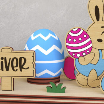 Intra απο ξύλο plywood  Χρώμα wenge 3mm-4mm πάχος - Στάση αυγών για το πασχαλινό πακέτο | Αυγοθήκη Δίασταση 15x15 cm INTRAFABR-71768618 - Image 5