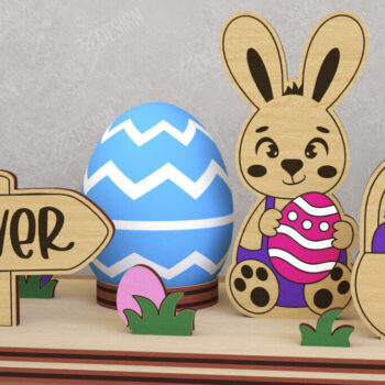 Intra απο ξύλο plywood  Χρώμα wenge 3mm-4mm πάχος - Στάση αυγών για το πασχαλινό πακέτο | Αυγοθήκη Δίασταση 15x15 cm INTRAFABR-71768618 - Image 8