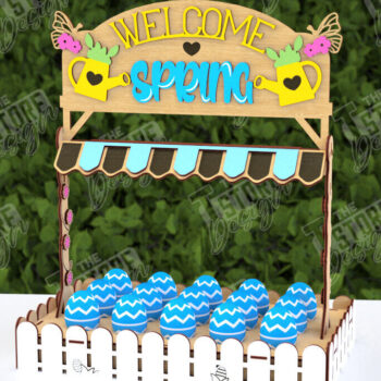 Intra απο ξύλο plywood  Χρώμα wenge 3mm-4mm πάχος - Αυγοστάσιο για το Πάσχα | Πασχαλινό Λαγουδάκι |CNC Δίασταση 15x15 cm INTRAFABR-71996360 - Image 1