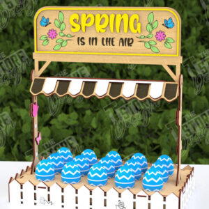 Intra απο ξύλο plywood  Χρώμα wenge 3mm-4mm πάχος - Αυγοστάσιο για το Πάσχα | Πασχαλινή αυγοθήκη Δίασταση 15x15 cm INTRAFABR-71627930