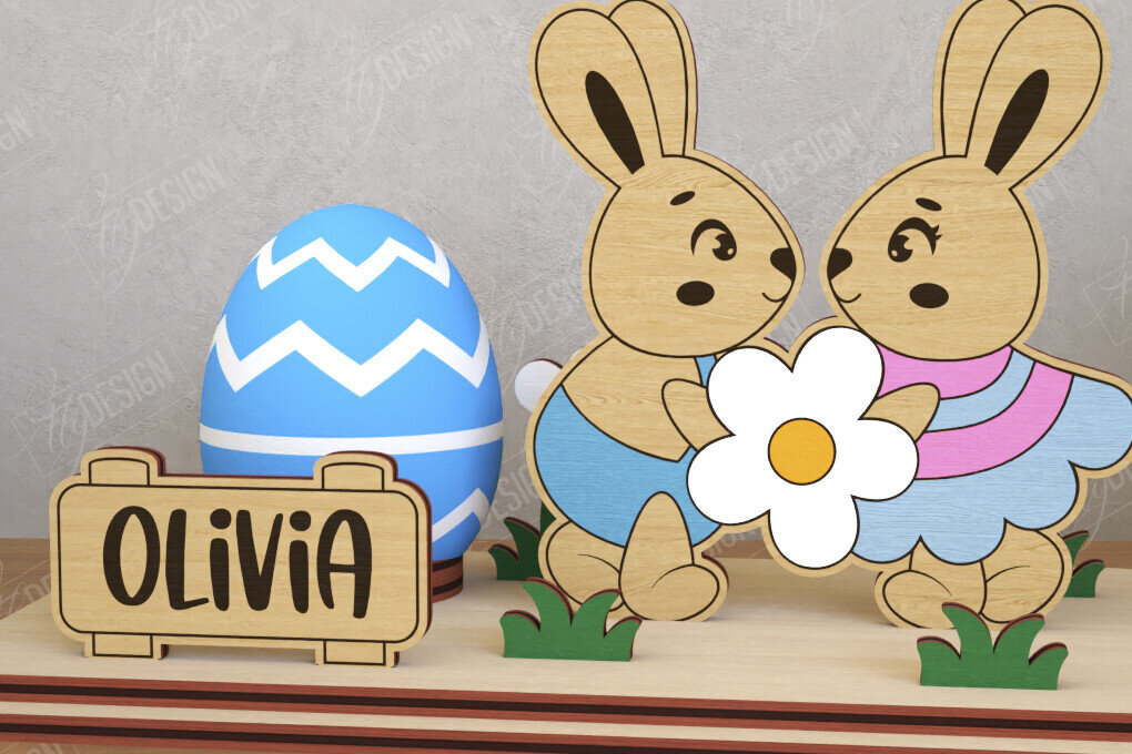 Intra απο ξύλο plywood  Χρώμα wenge 3mm-4mm πάχος - Αυγοστάσιο για το Πάσχα | Πασχαλινή αυγοθήκη Δίασταση 15x15 cm INTRAFABR-71627949