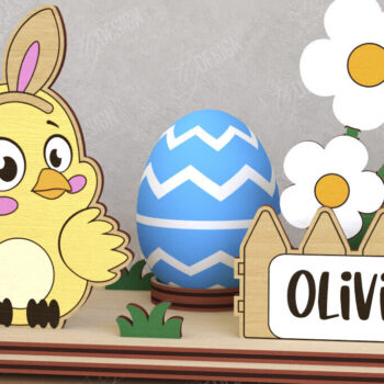 Intra απο ξύλο plywood Χρώμα wenge 3mm-4mm πάχος - Αυγοστάσιο για το Πάσχα | Πασχαλινή αυγοθήκη Δίασταση 15x15 cm INTRAFABR-71627967 - Image 1