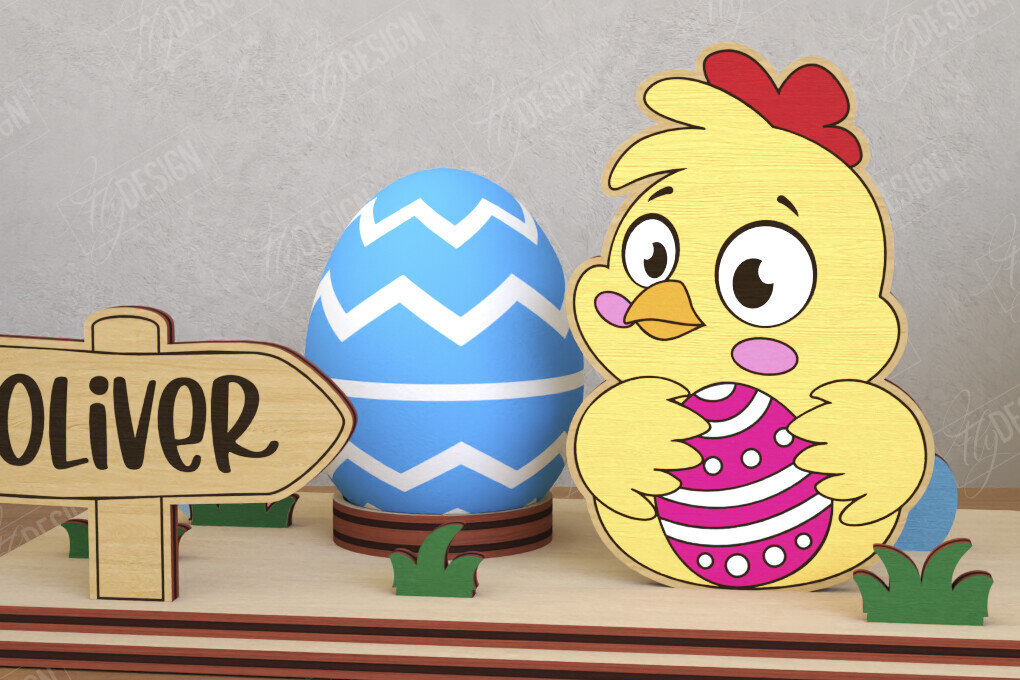 Intra απο ξύλο plywood  Χρώμα wenge 3mm-4mm πάχος - Αυγοστάσιο για το Πάσχα | Πασχαλινή αυγοθήκη Δίασταση 15x15 cm INTRAFABR-71627977