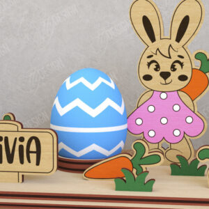 Intra απο ξύλο plywood  Χρώμα wenge 3mm-4mm πάχος - Αυγοστάσιο για το Πάσχα | Πασχαλινή αυγοθήκη Δίασταση 15x15 cm INTRAFABR-40254032