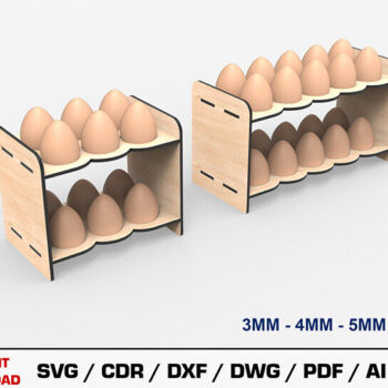 Intra απο ξύλο plywood  Χρώμα wenge 3mm-4mm πάχος - κοπής με λέιζερ βάσης αυγών Δίασταση 15x15 cm INTRAFABR-48455515 - Image 1