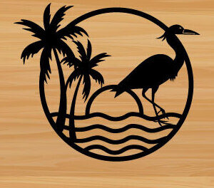 Intra απο ξύλο plywood  Χρώμα wenge 3mm-4mm πάχος - Egret File Art Wall Art Heron Δίασταση 40x50 cm INTRAFABR-98954849