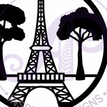 Intra απο ξύλο plywood  Χρώμα wenge 3mm-4mm πάχος - Επιτοίχια επιγραφή του Πύργου του Άιφελ, . Διάνυσμα Δίασταση 30x20 cm INTRAFABR-42167477 - Image 3