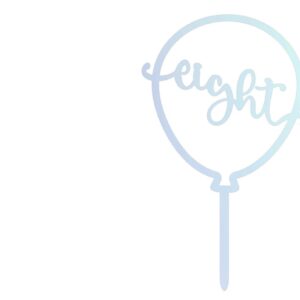 Intra απο ξύλο plywood  Χρώμα wenge 3mm-4mm πάχος - Όγδοα Γενέθλια Μπαλόνι Κέικ Topper Δίασταση 20x20 cm INTRAFABR-104485763