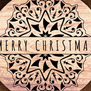 Intra απο ξύλο plywood Χρώμα wenge 3mm-4mm πάχος - Περίτεχνες νιφάδες χιονιού Δίασταση 30x30 cm INTRAFABR-104485768 - Image 4