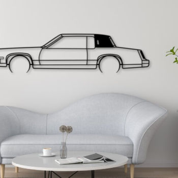 Intra απο ξύλο plywood  Χρώμα wenge 3mm-4mm πάχος - Eldorado Car Silhouette Dxf Δίασταση 20x20 cm INTRAFABR-104485772 - Image 1